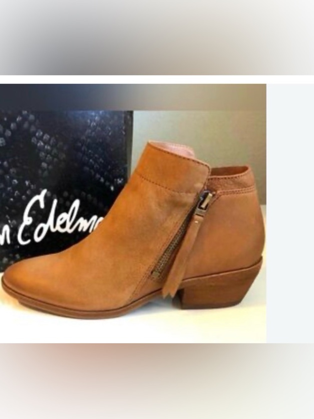 SAM EDELMAN Packer Saddle Leather Ankle Boots 5.5 MSRP $200 NWT